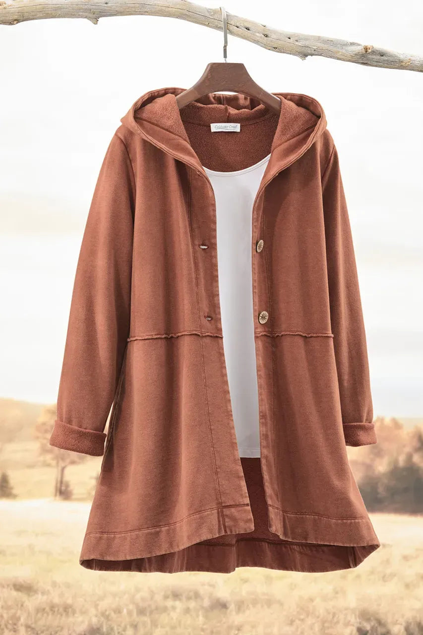 Fleece Swing Cardigan