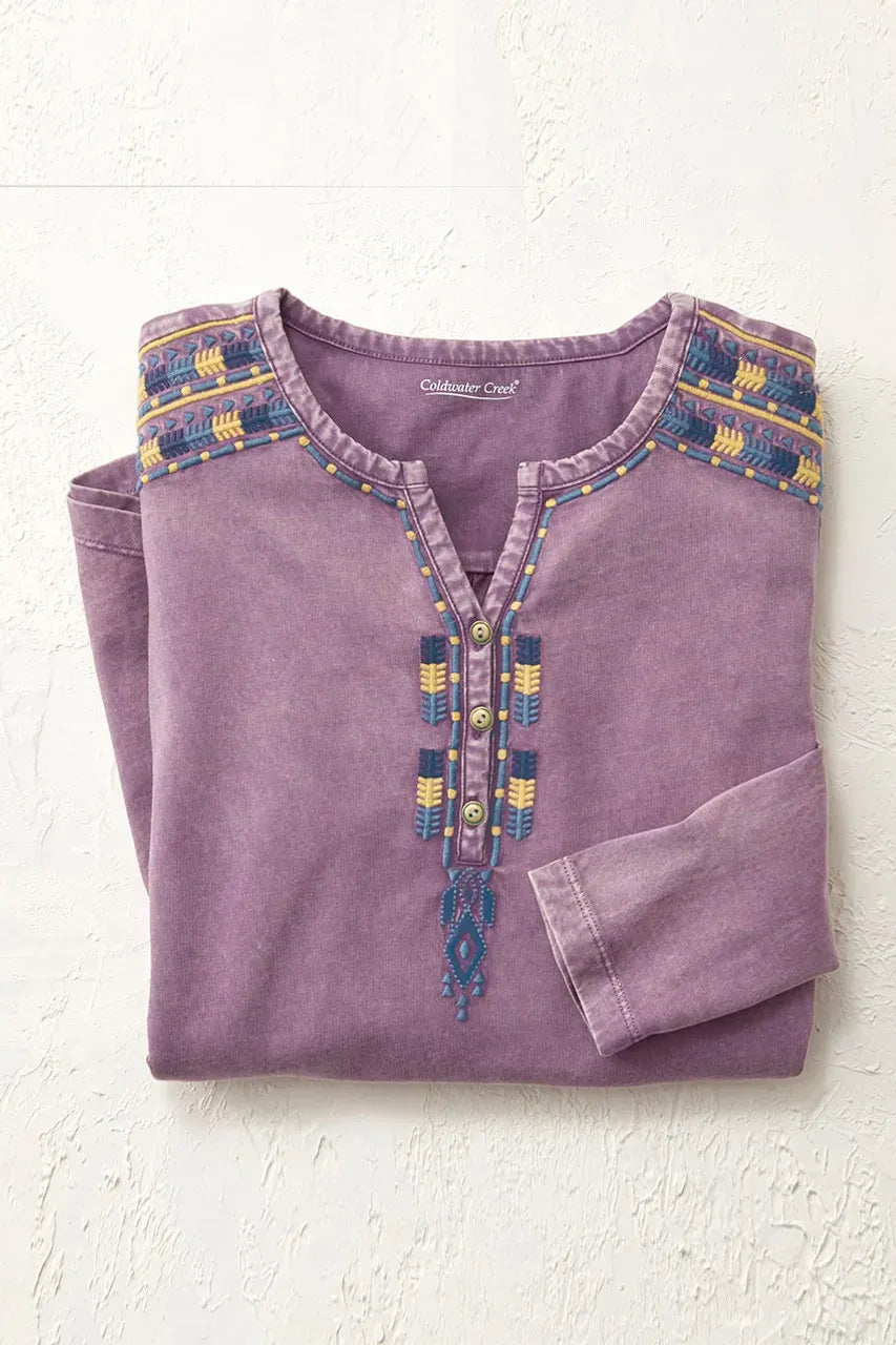 Santa Rosa Vintage-Wash Henley