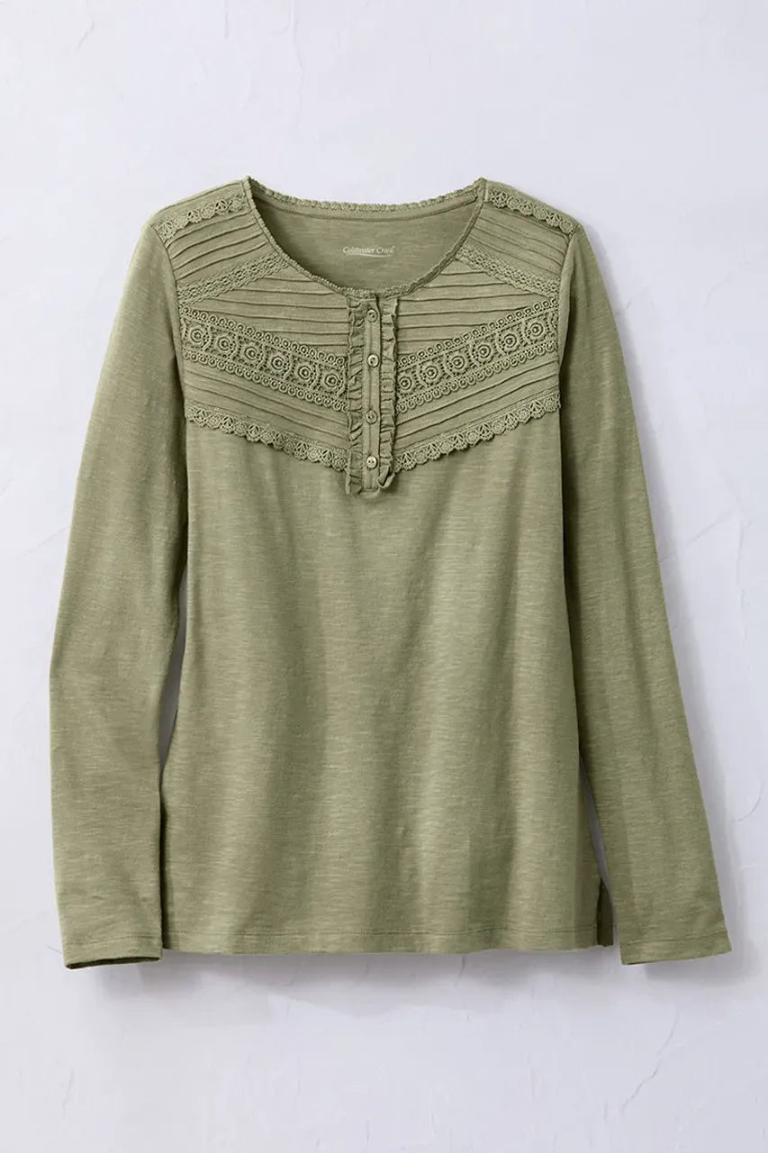 Lace Charmed Henley