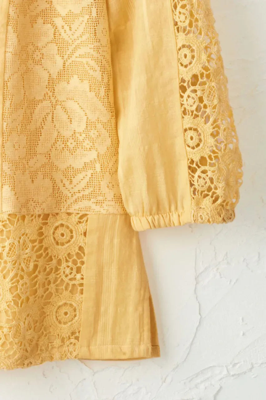 Lila Patchwork Lace Tunic