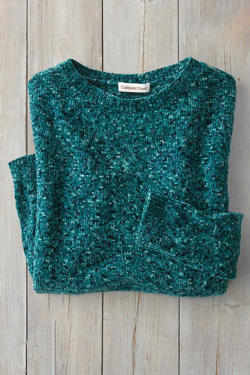 Color Twist Chenille Sweater