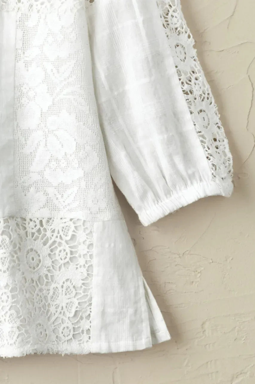 Lila Patchwork Lace Tunic