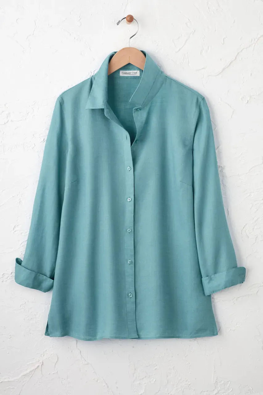 Easy-Care Linen Big Shirt