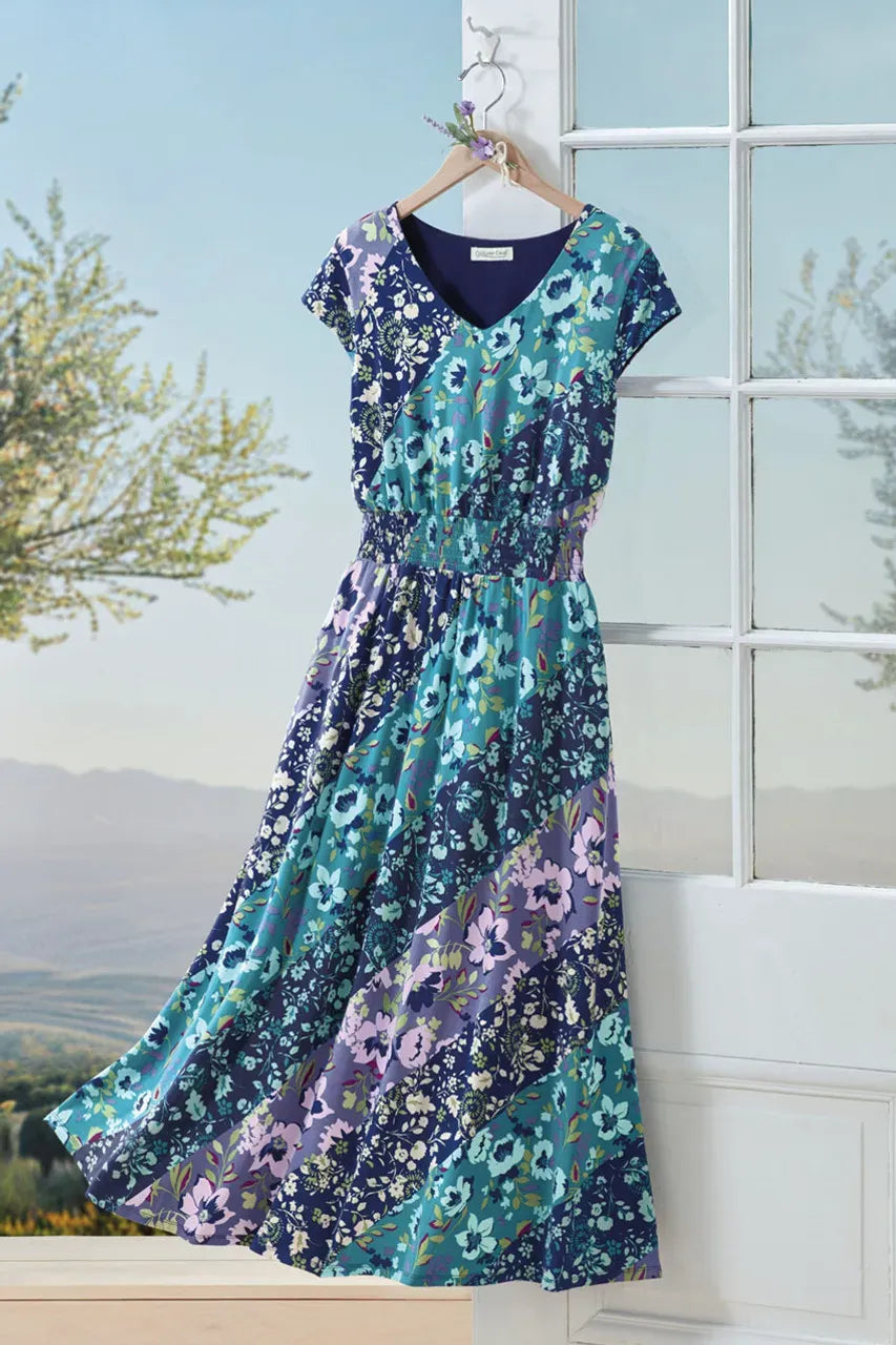Floral Horizon Knit Dress