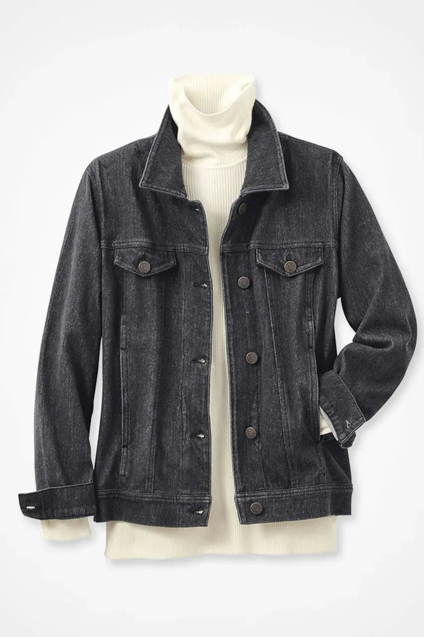 Knit Denim Jacket