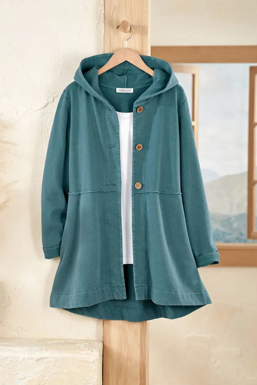 Fleece Swing Cardigan