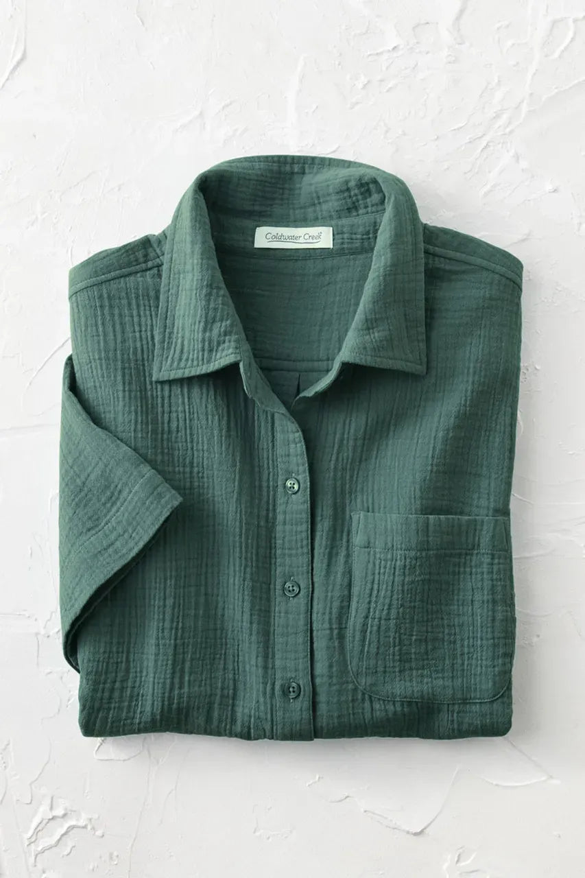 Summer Breeze Gauze Camp Shirt
