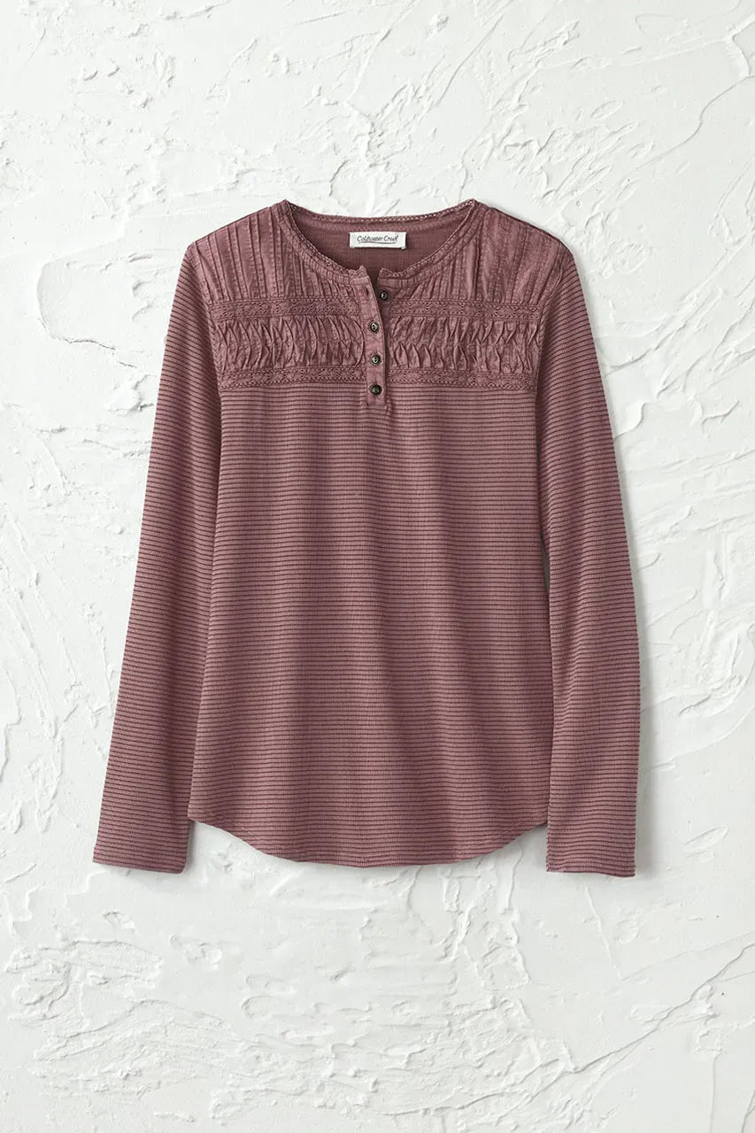 Textured Knit Henley