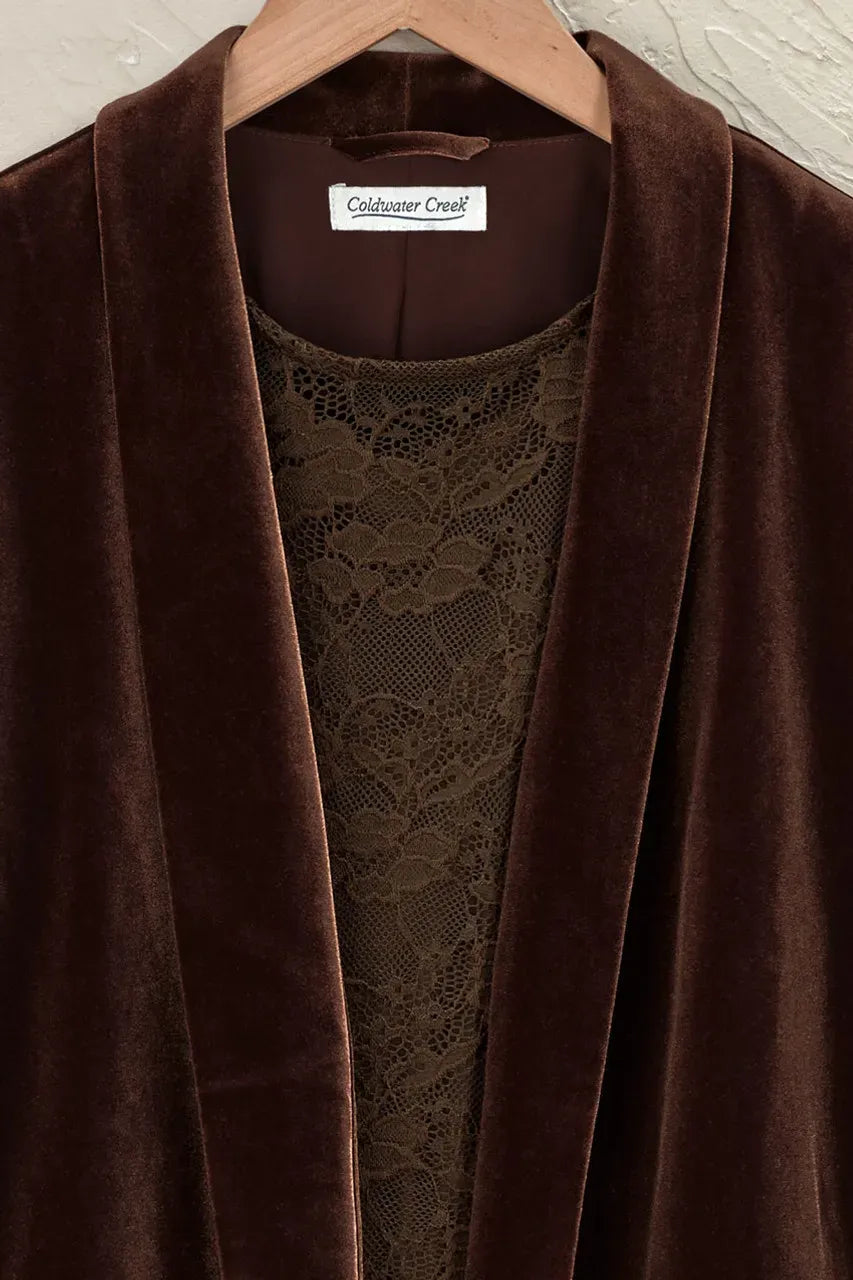 Ruched Velvet Jacket