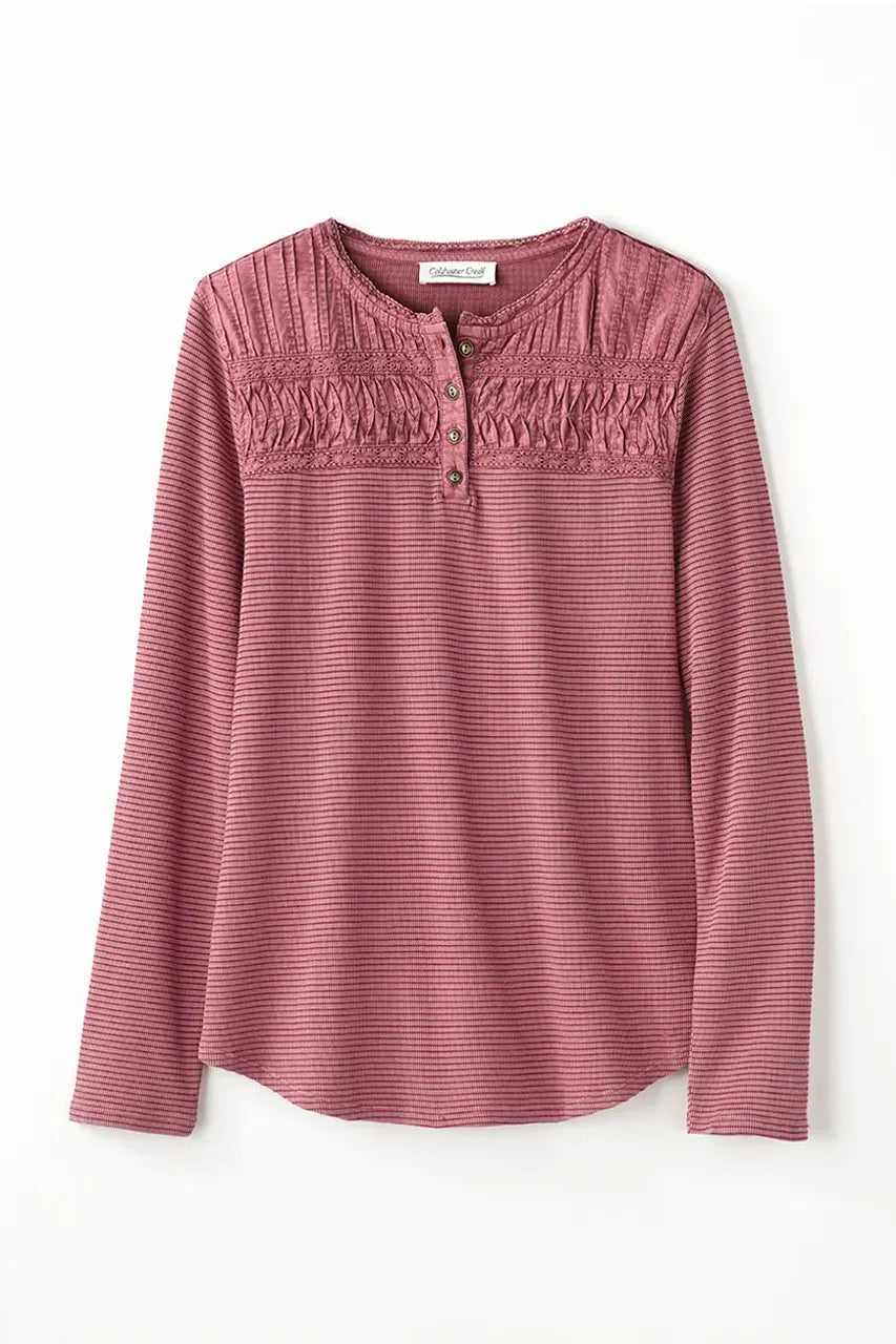 Textured Knit Henley