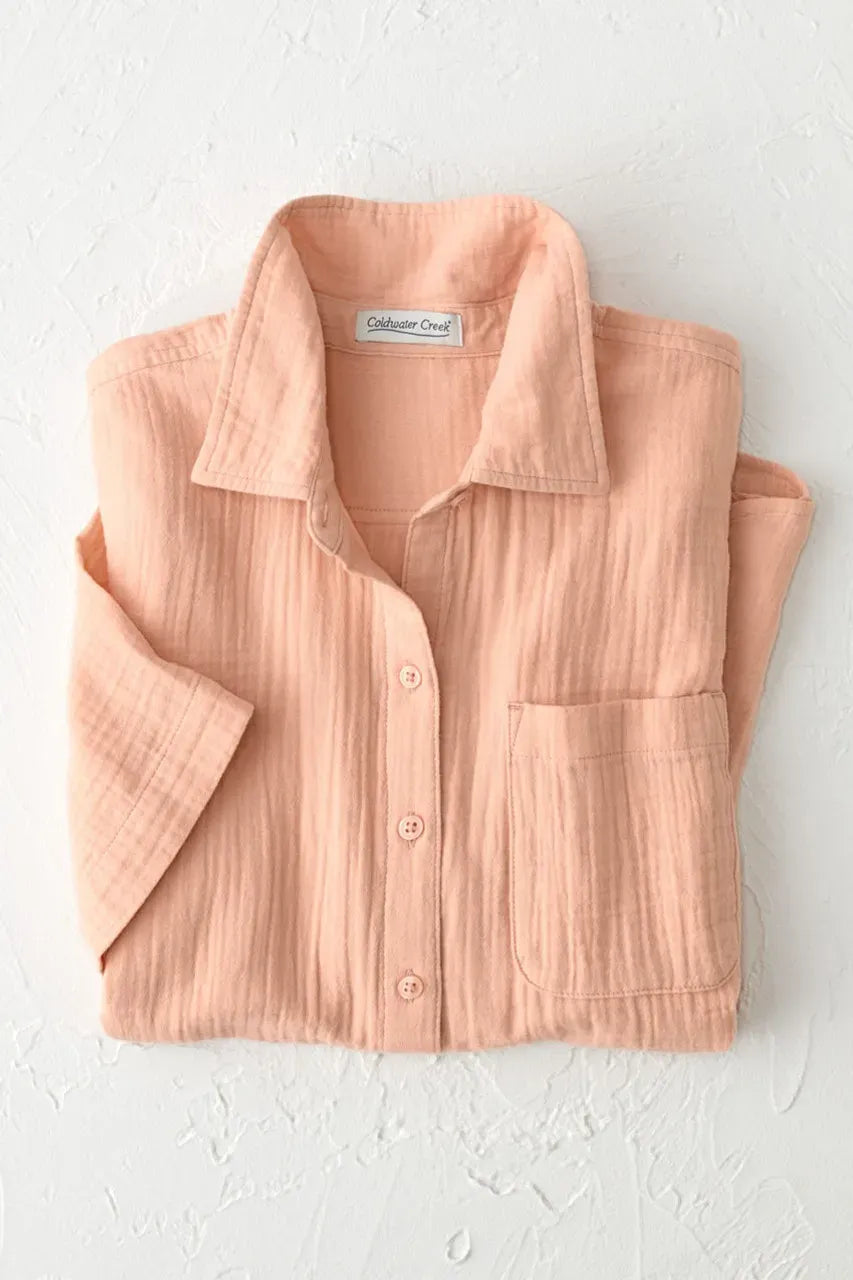 Summer Breeze Gauze Camp Shirt