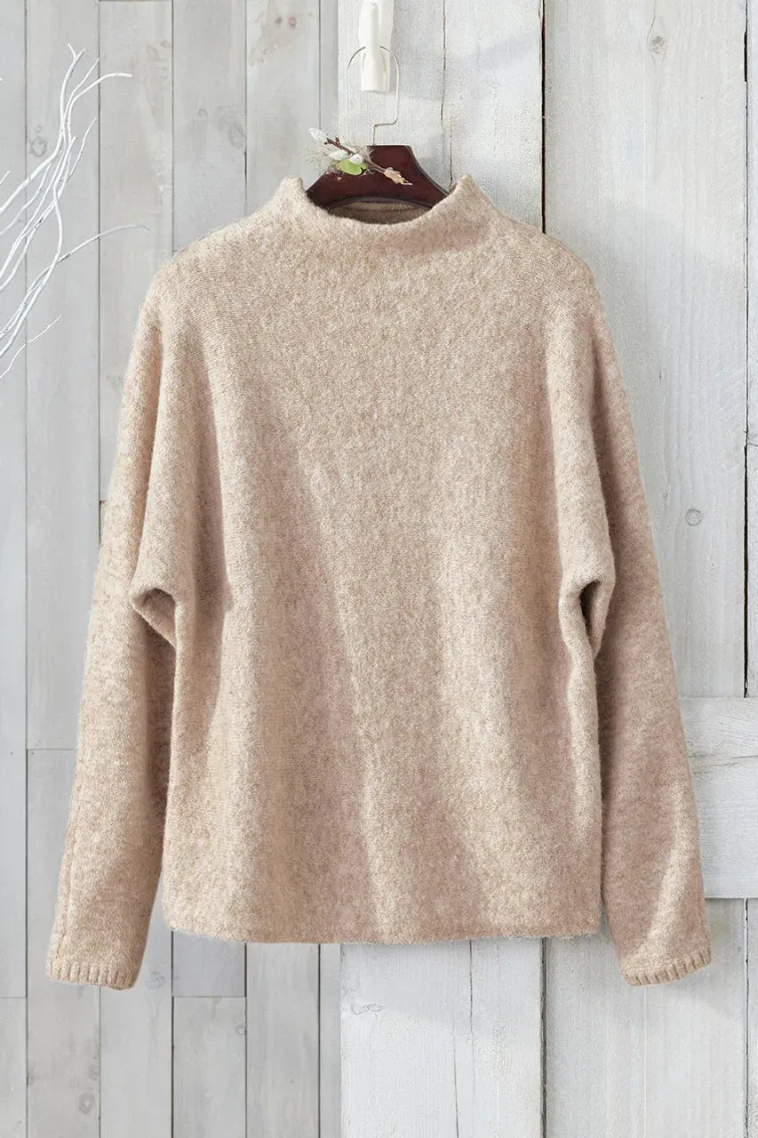 Dolman Sleeve Mockneck Sweater