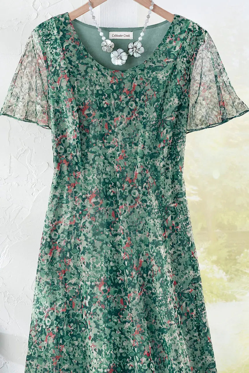 Meadow Charm Mesh Dress