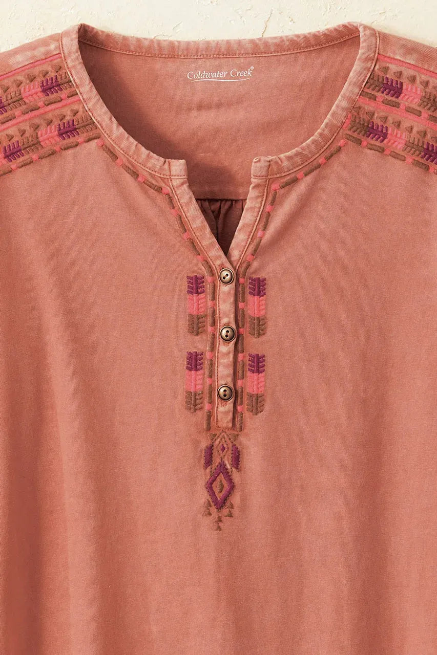 Santa Rosa Vintage-Wash Henley