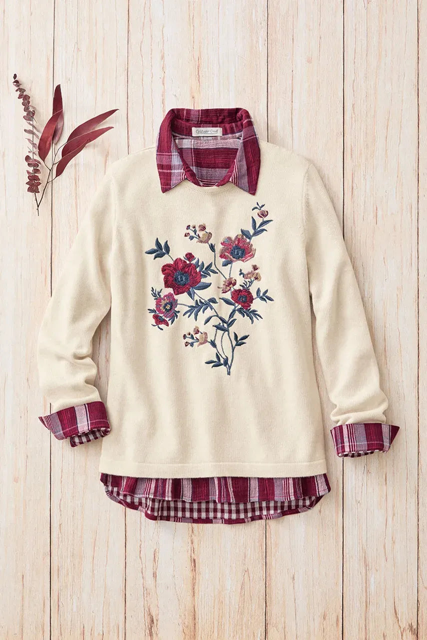 Embroidered Essence Sweater