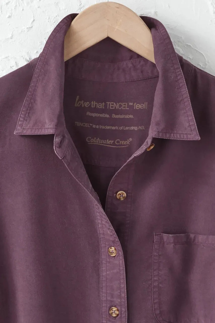 TENCELTM Button Front Big Shirt