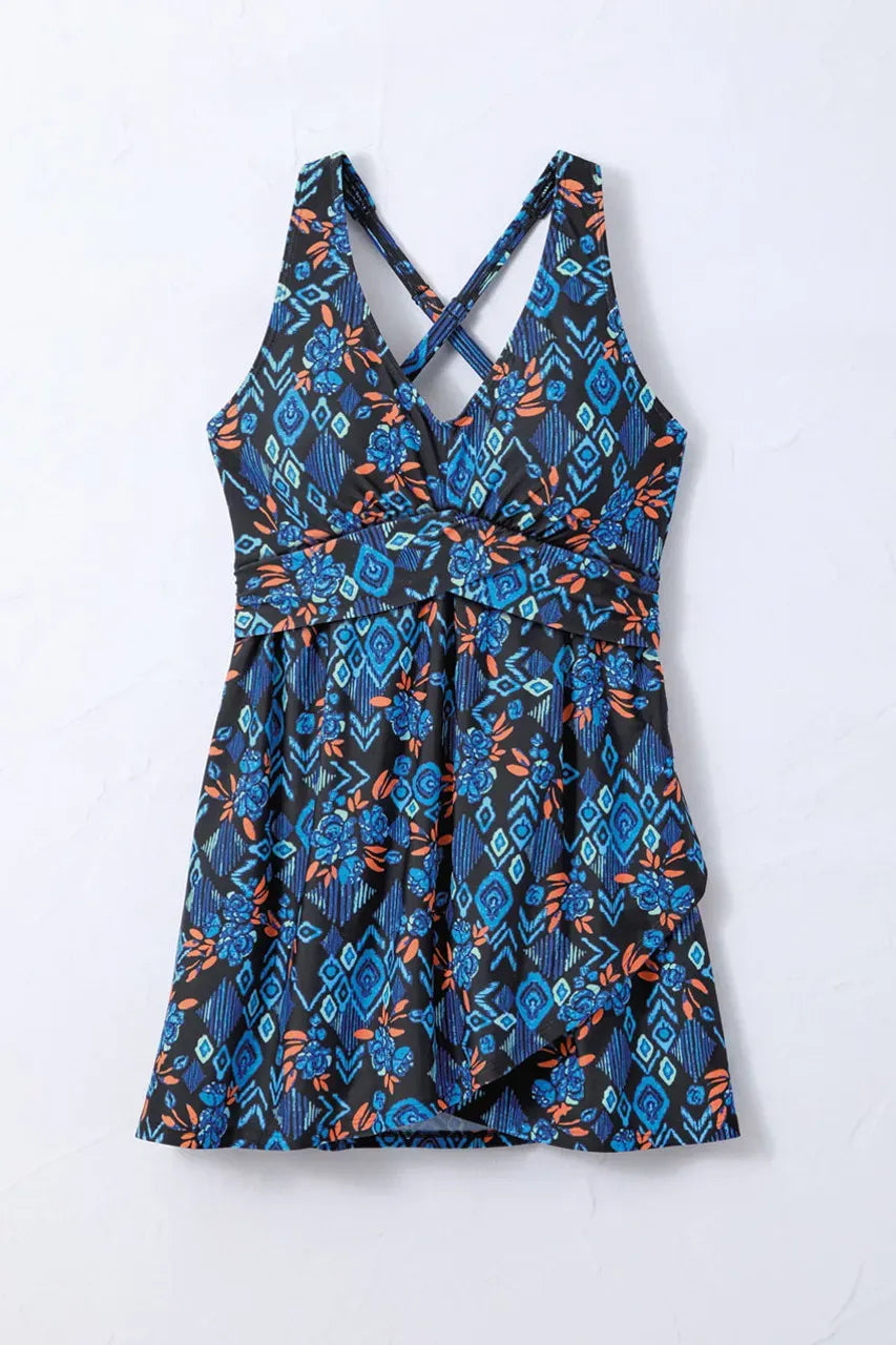 Free Spirit ShapeMeTM Crossover Swimdress