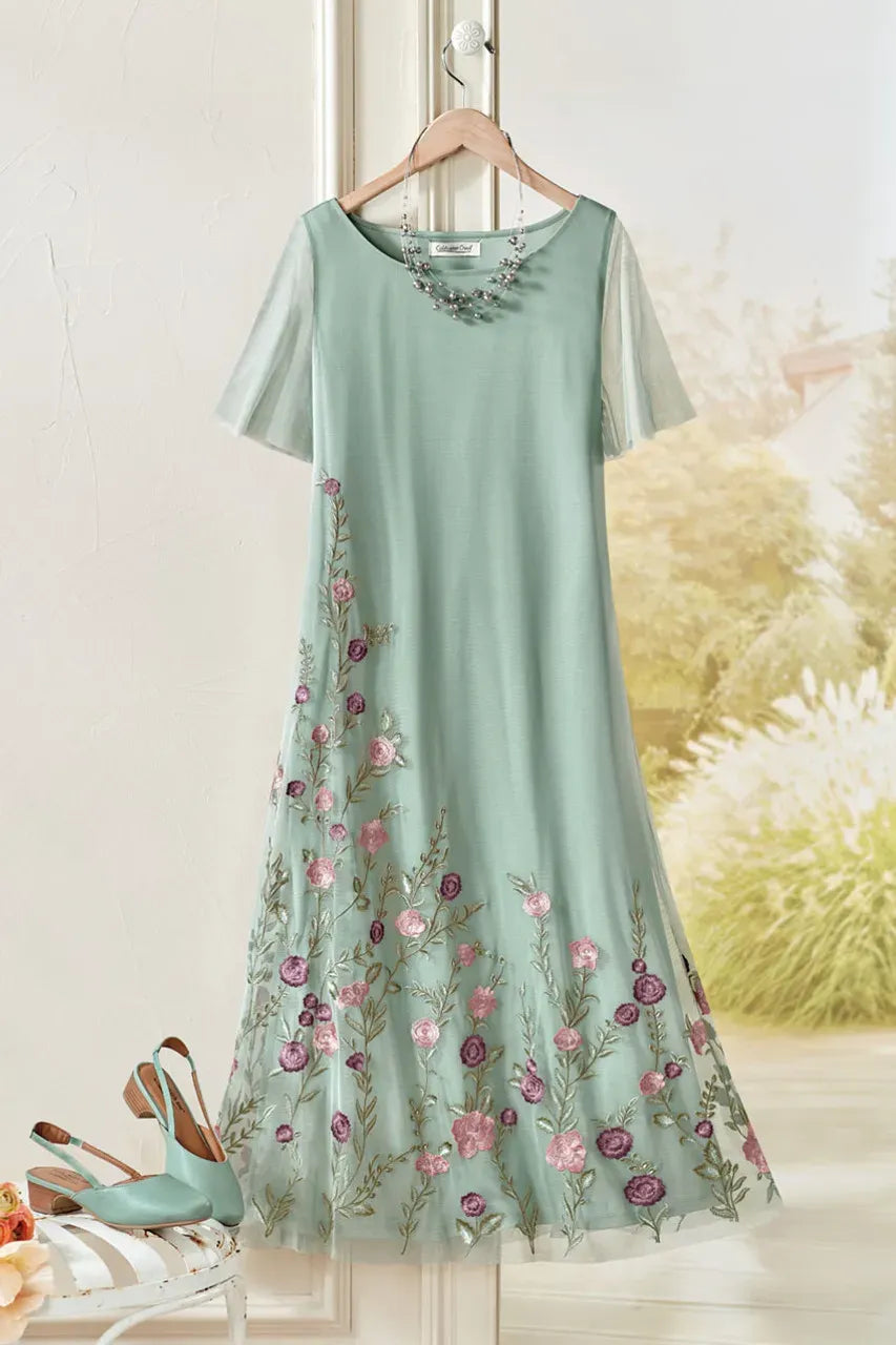 Delicate Intrigue Mesh Dress