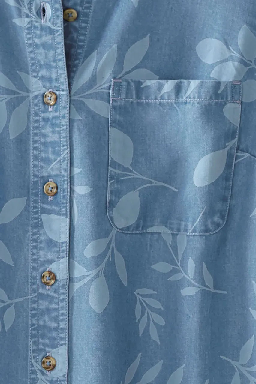 Floral TENCELTM Big Shirt
