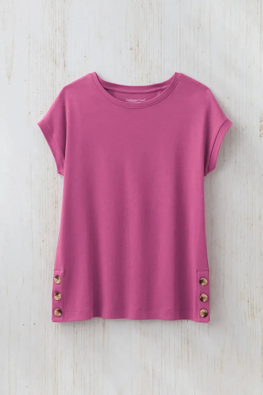 #BestCottonTM Side-Button Tunic