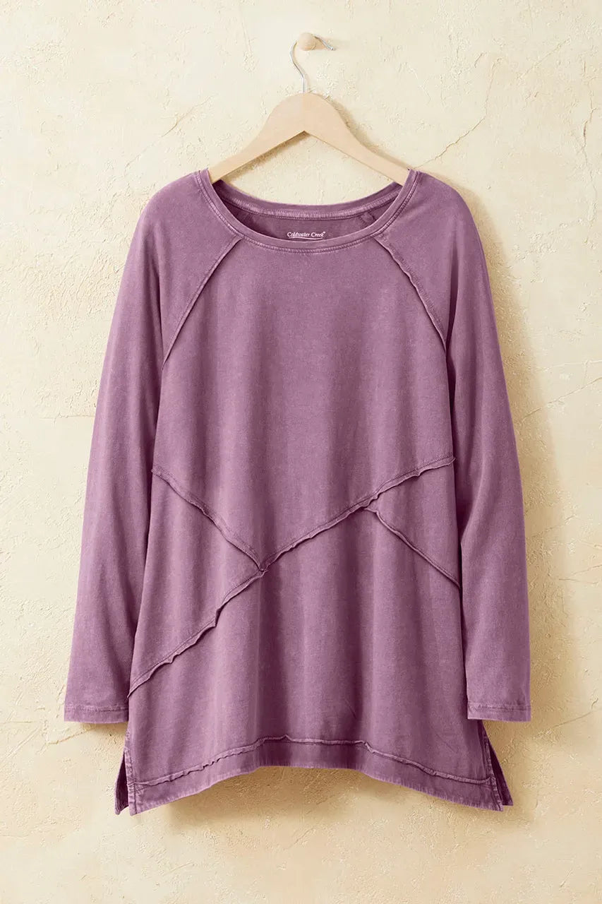 Vintage-Wash Seamed Tunic