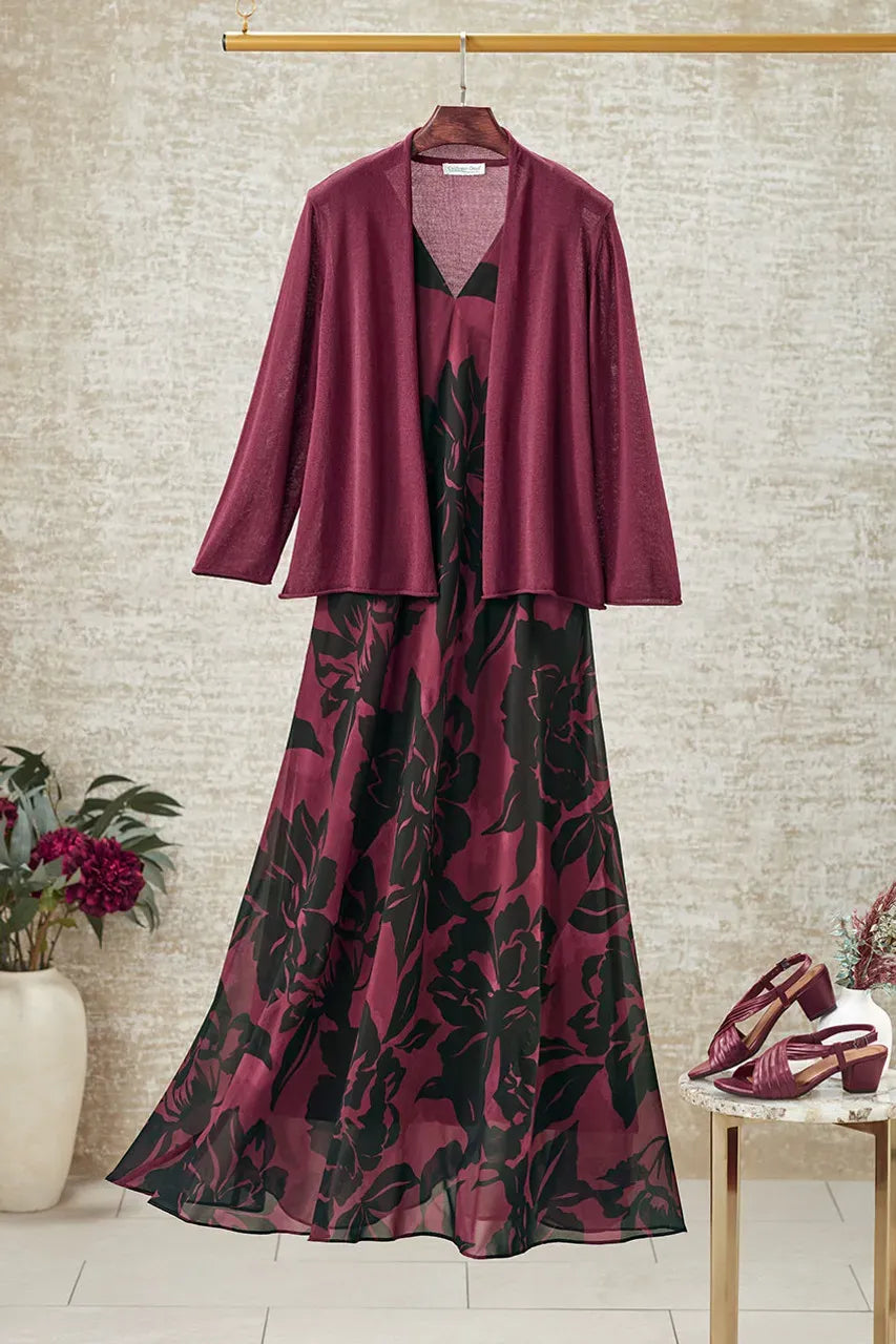 Floral Noir Dress