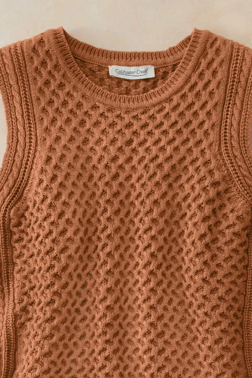 Honeycomb Sweater Tank