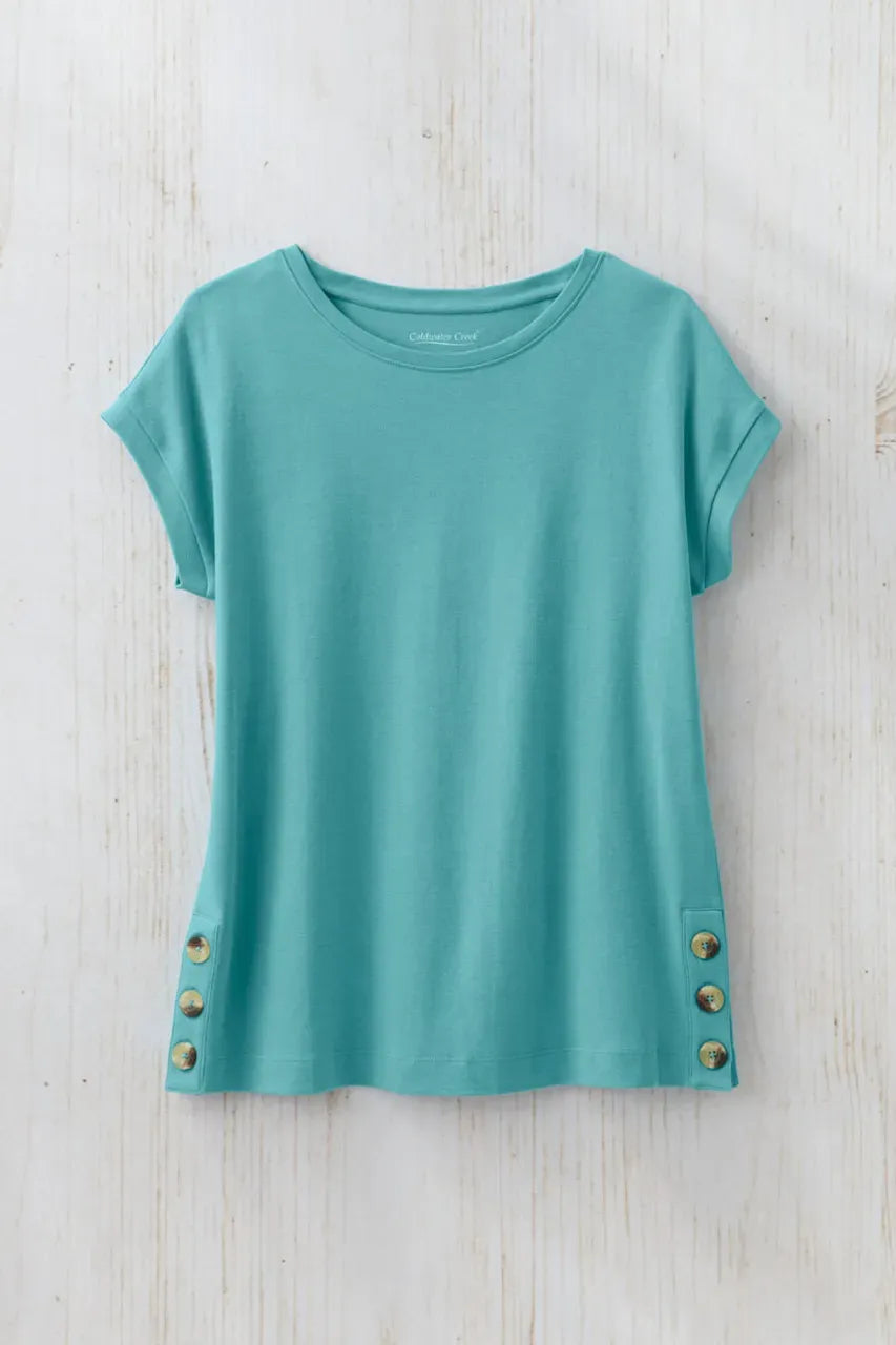 #BestCottonTM Side-Button Tunic