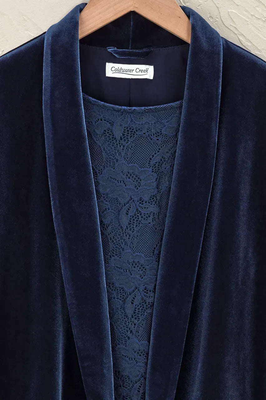 Ruched Velvet Jacket