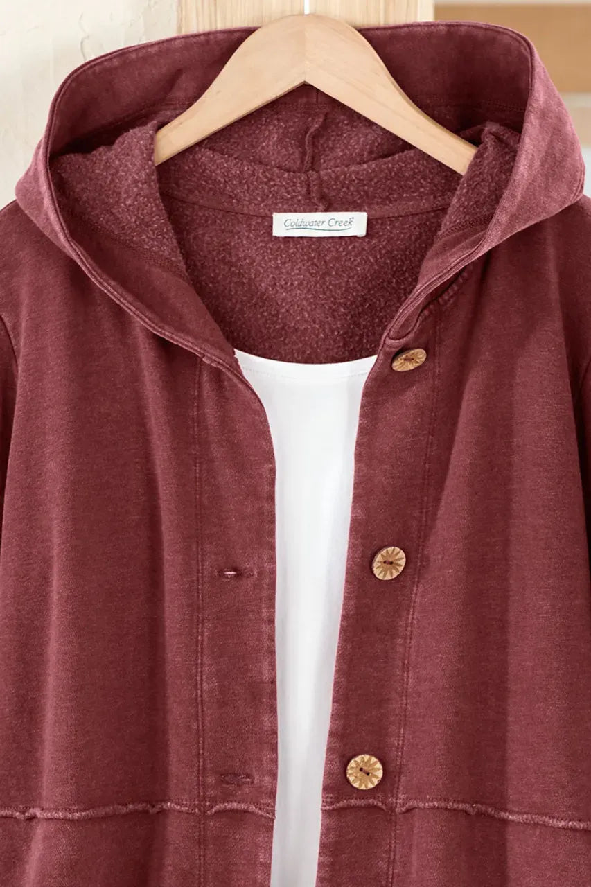Fleece Swing Cardigan