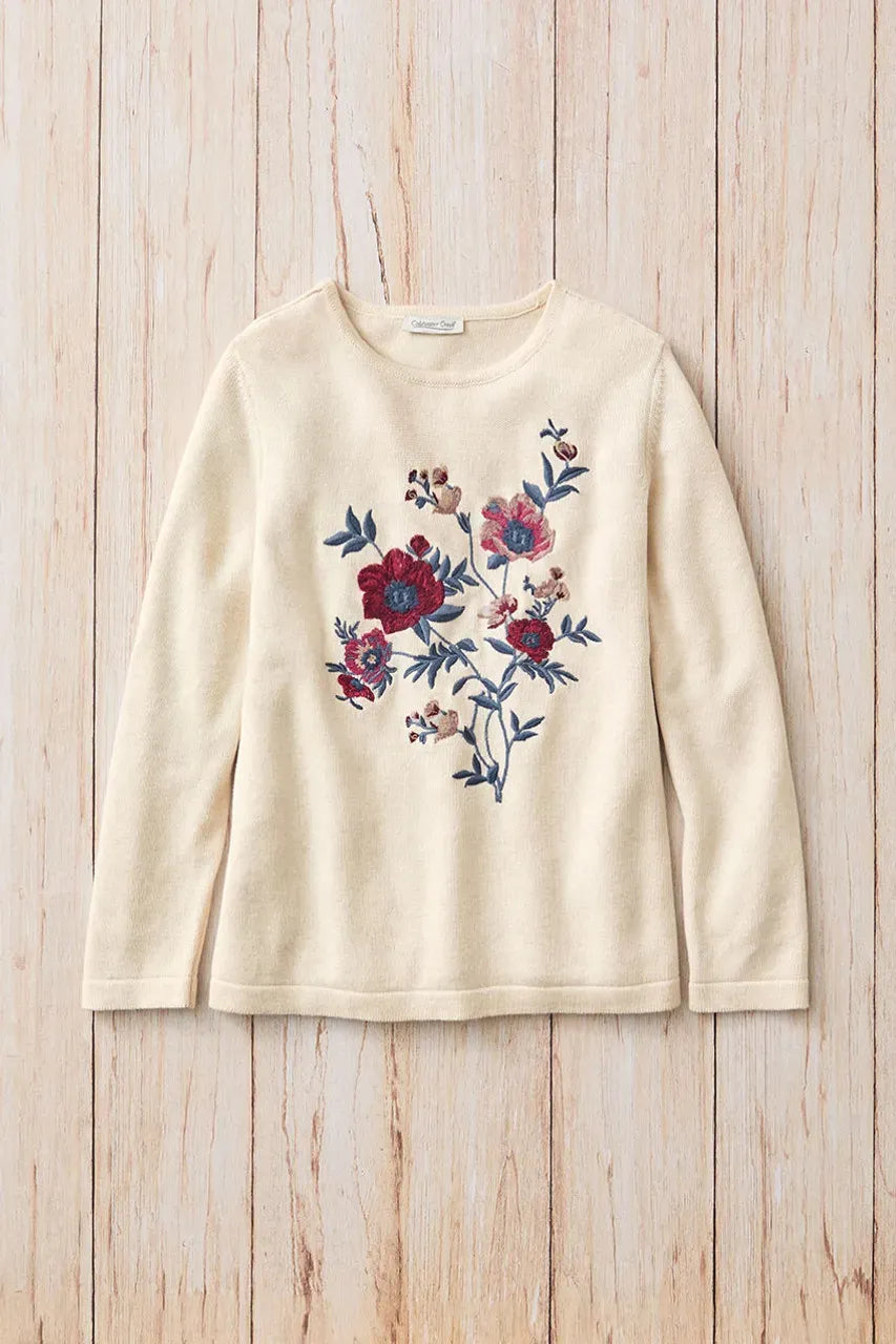 Embroidered Essence Sweater