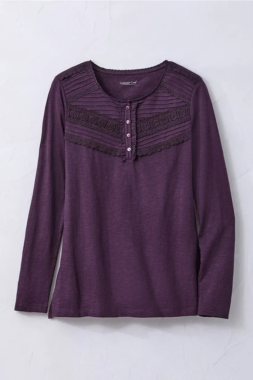 Lace Charmed Henley