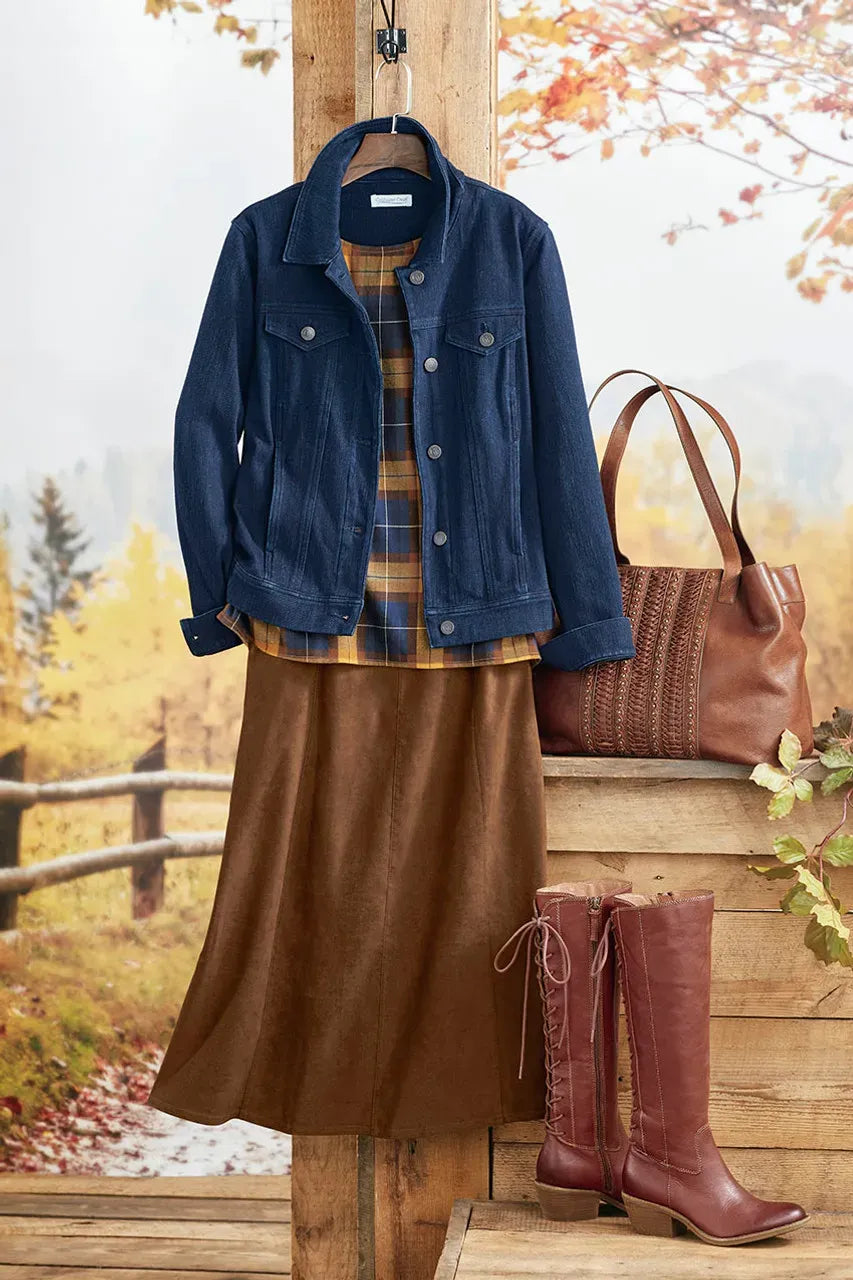 Knit Denim Jacket