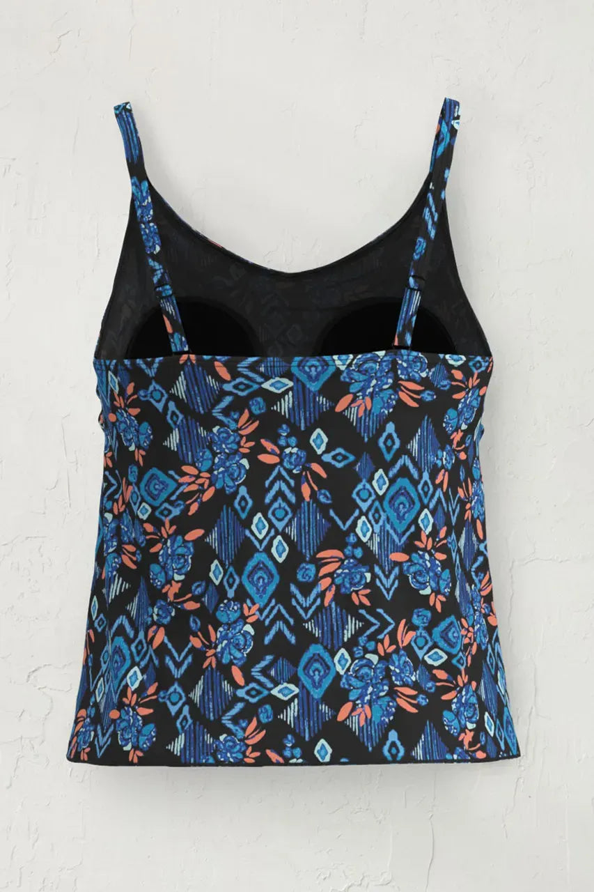 Free Spirit Tulip-Hem Tankini Top