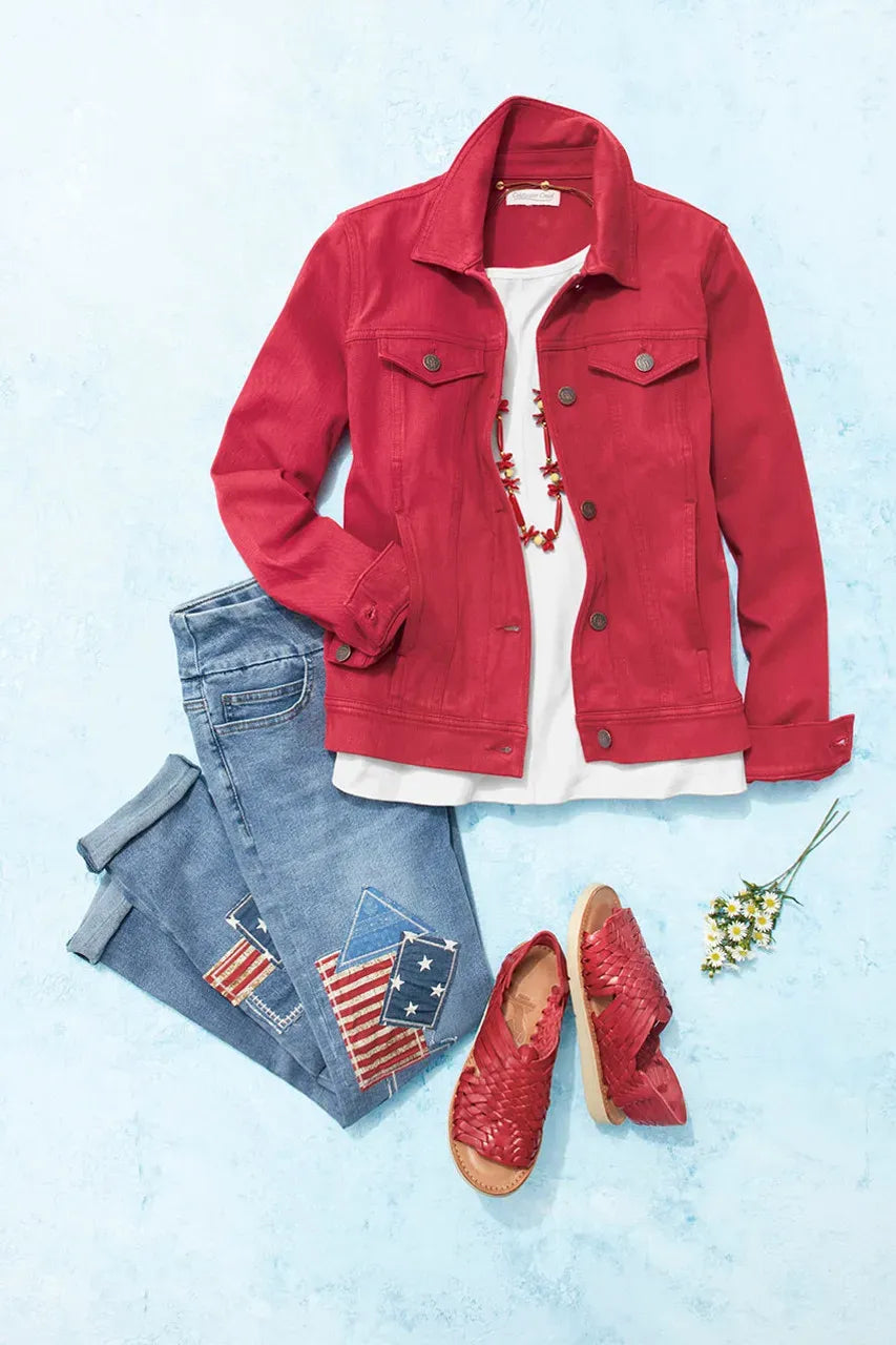 Knit Denim Jacket