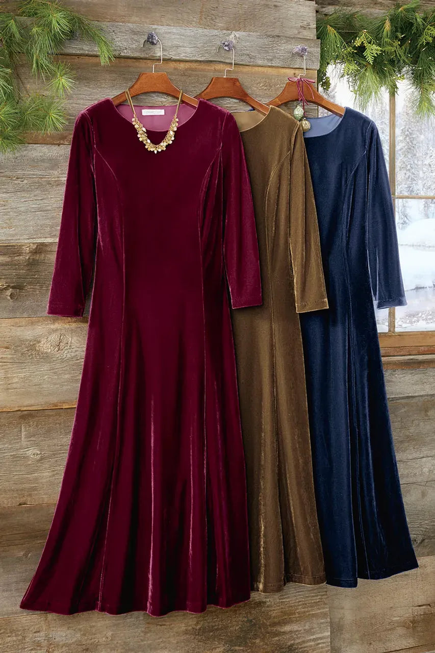 Stretch Velvet Dress