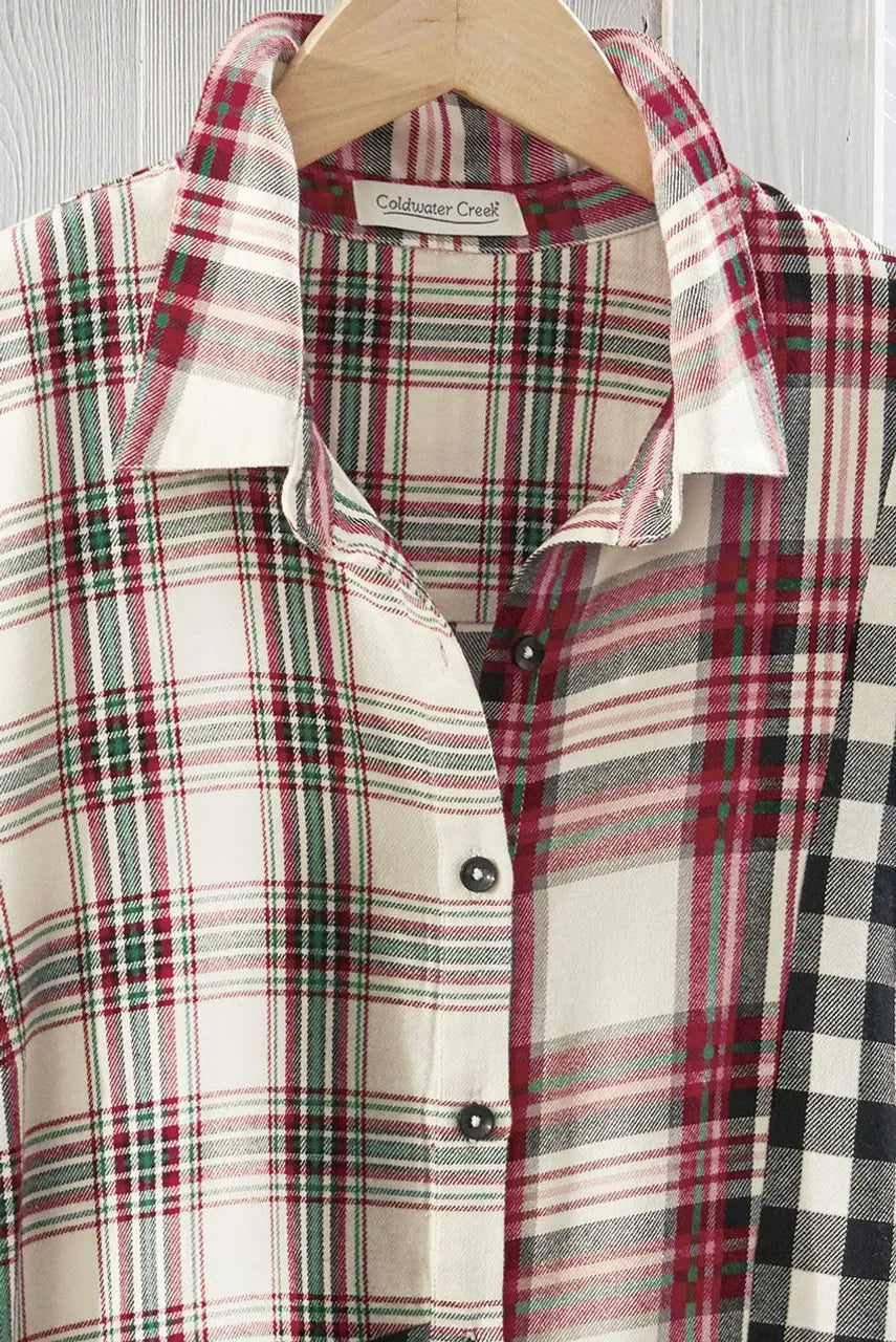 Into the Mix Plaid Tunic