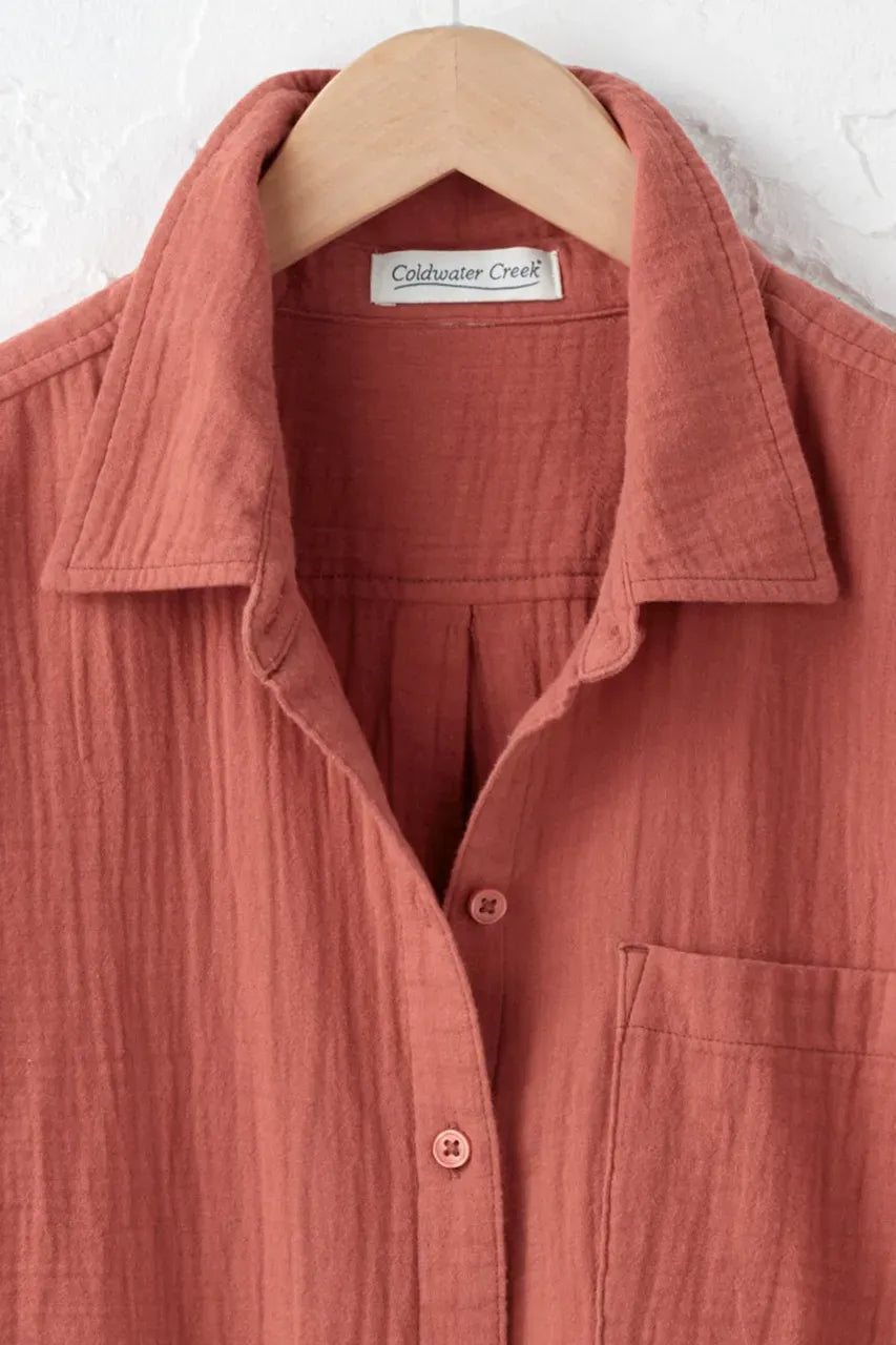 Summer Breeze Gauze Camp Shirt