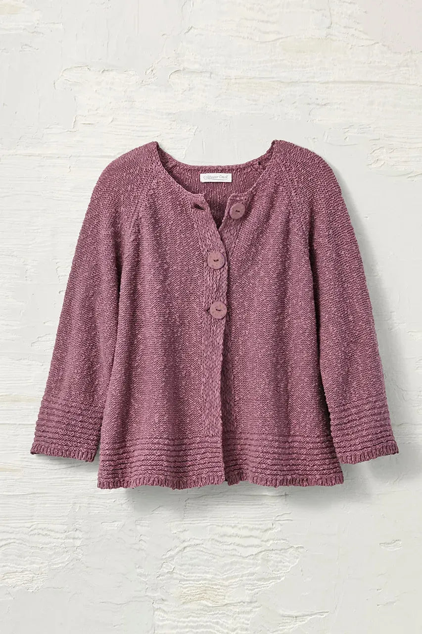 Buttoned Slub Cardigan