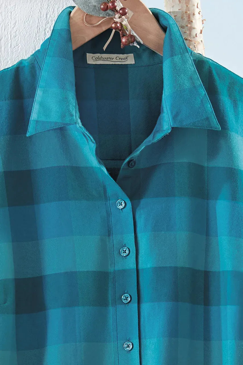 Peaceful Celebration Plaid Tunic