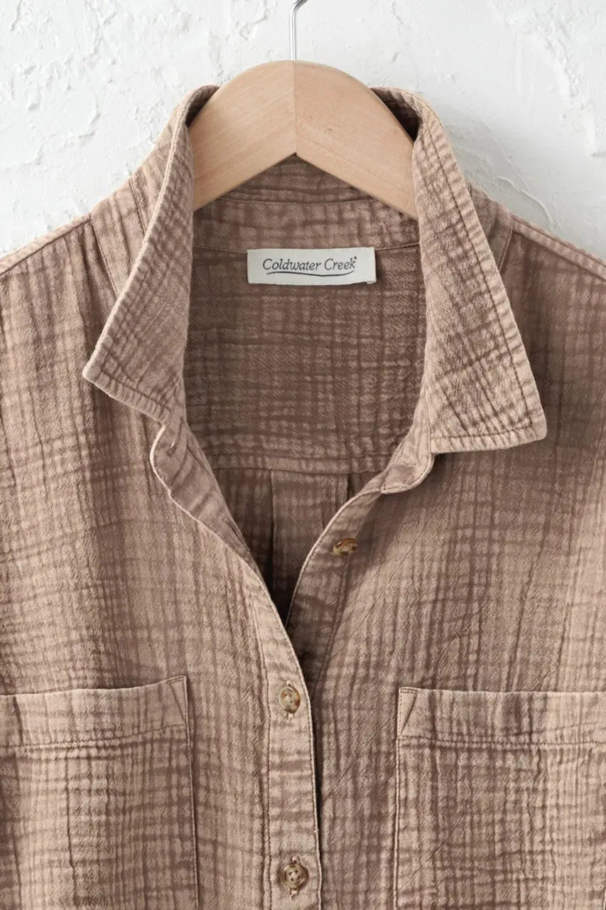 Vintage Wash Gauze Big Shirt