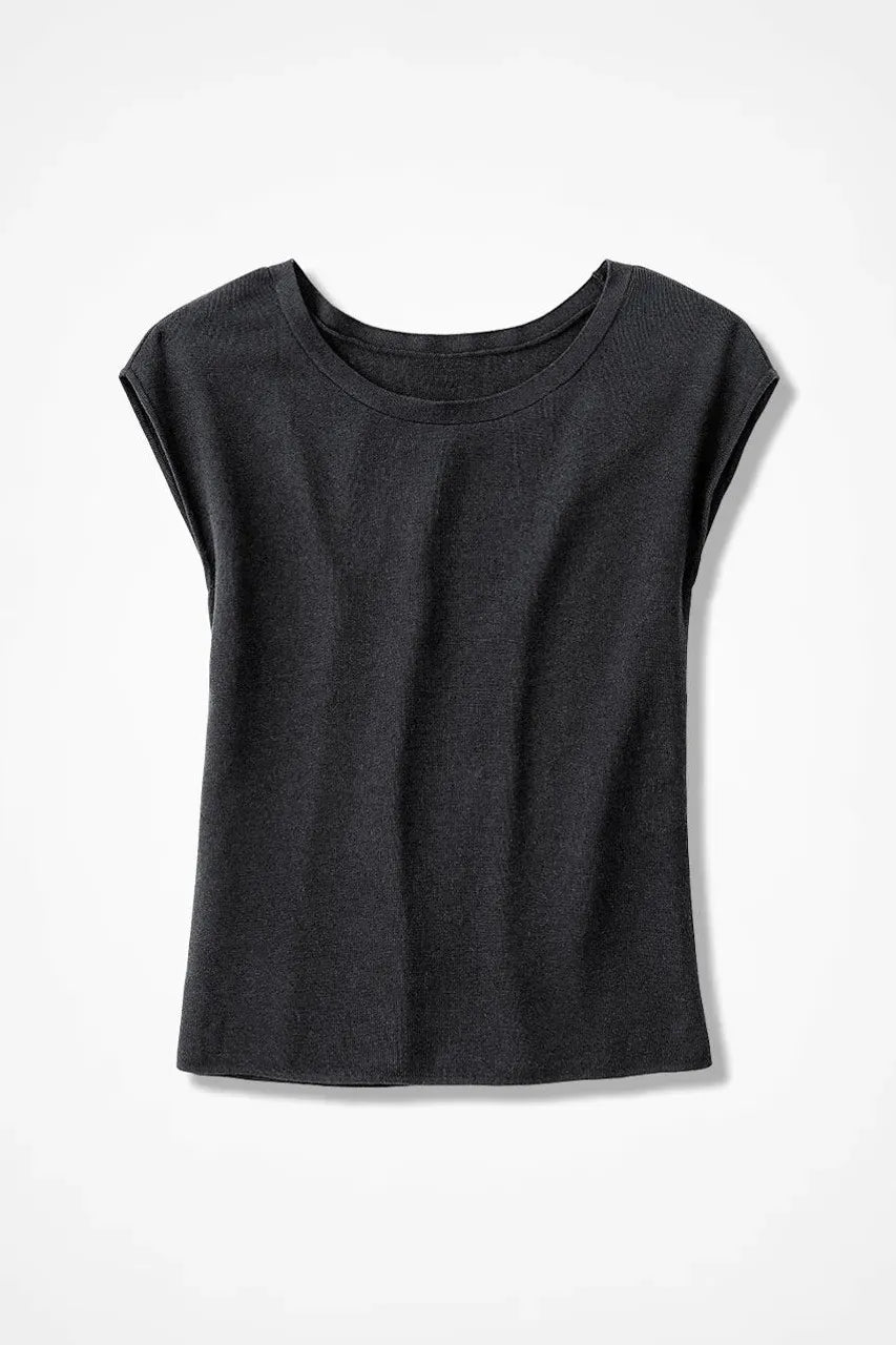 Cap Sleeve Sweater Tee