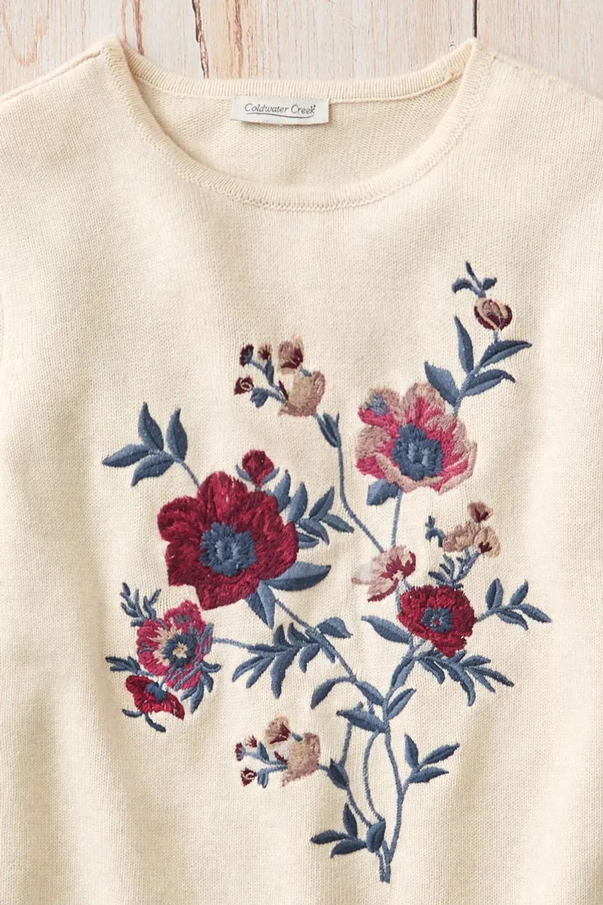 Embroidered Essence Sweater
