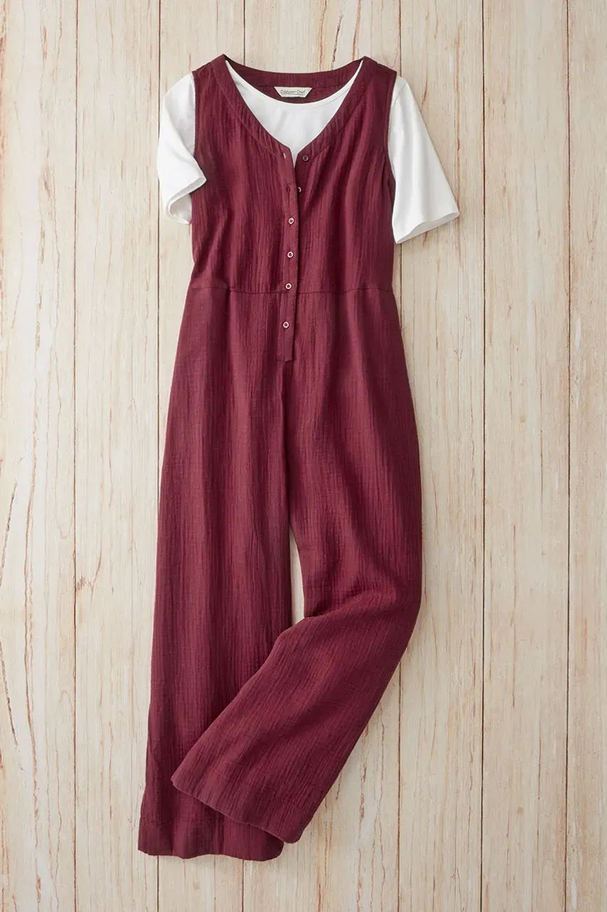 Summer Breeze Gauze Jumpsuit