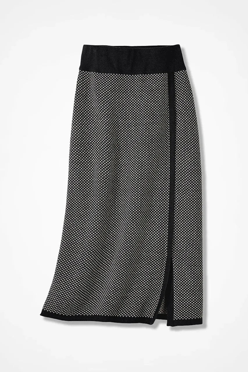 Bird’s-Eye Sweater Skirt