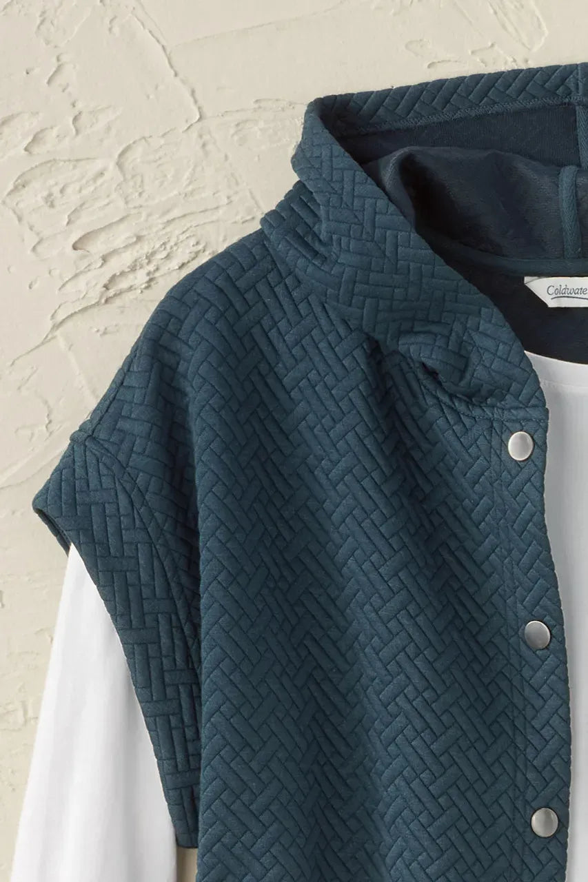 Cap-Sleeve Quilted Vest