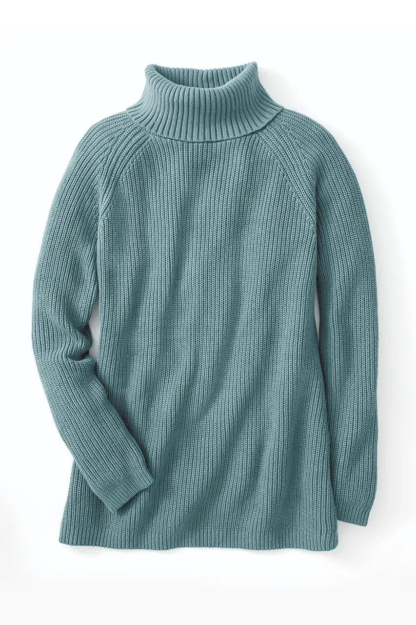 Shaker Turtleneck Tunic