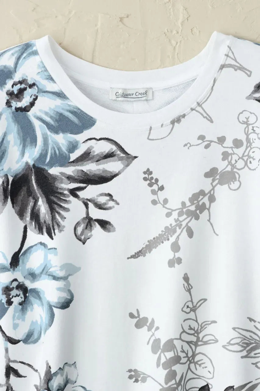 Faded Florals Sweatshirt