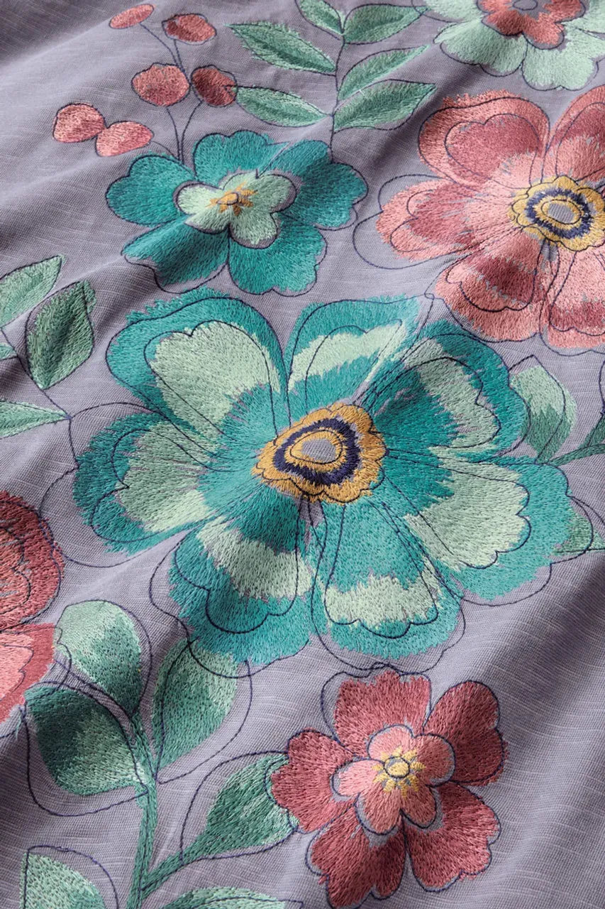 Floral Cascade Knit Dress