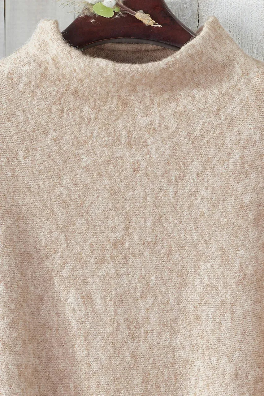 Dolman Sleeve Mockneck Sweater
